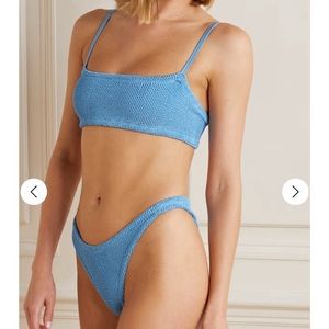 HUNZA G Gigi seersucker bikini